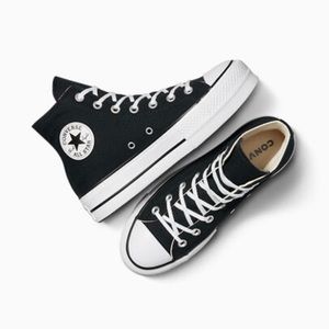 Black Platform High Top Converse